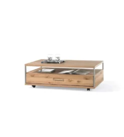 Stolik kawowy ESPERO 115 cm  W Kolorze dąb Bianco*MCA Outlet