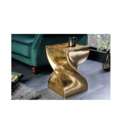 Stolik kawowy ESPIRAL Twist 45 cm złoty*Invicta Interior Hot