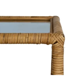Stolik kawowy ESTAZ 50 cm naturalny ratan*Zona-Design Outlet