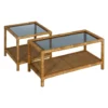 Stolik kawowy ESTAZ 90 cm naturalny ratan*Zona-Design Online