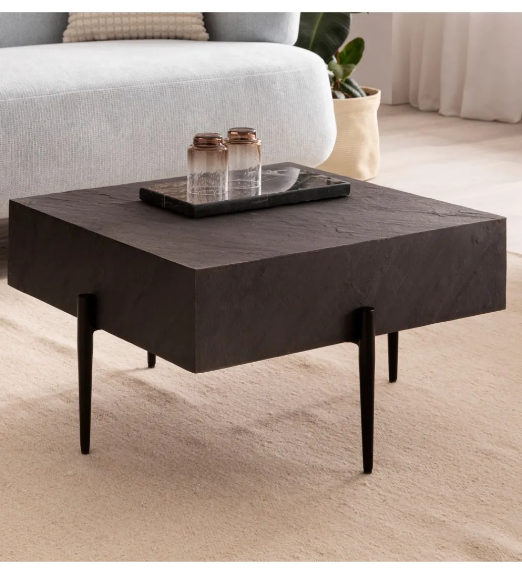 Stolik kawowy EVELIN 64 cm antracytowy*WOHNLING, GERMANY Online