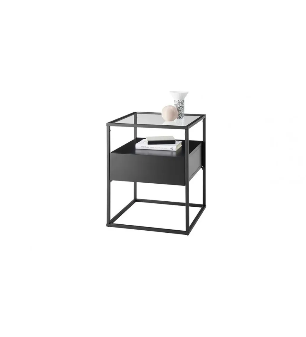 Stolik kawowy EVORA 43 cm czarny*MCA