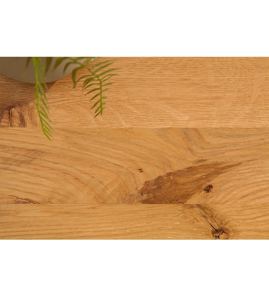 Stolik kawowy FACTORY 110 cm drewno dąb dziki*Invicta Interior Clearance