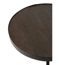Stolik kawowy Fien 50 cm drewno mango*J-Line Online