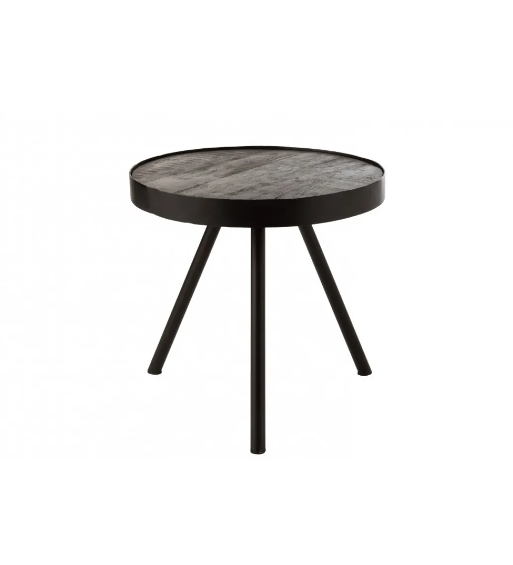Stolik kawowy Fien 50 cm drewno mango*J-Line Online