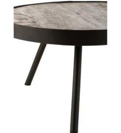 Stolik kawowy Fien 50 cm drewno mango*J-Line Online