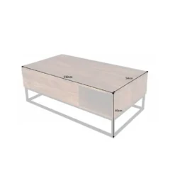 Stolik kawowy FINICE Makassar 110 cm drewno Sheesham*Invicta Interior Clearance