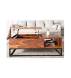 Stolik kawowy FINICE Makassar 110 cm drewno Sheesham*Invicta Interior Clearance