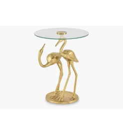 Stolik kawowy FLAMINGO 40 cm złoty*Invicta Interior Clearance