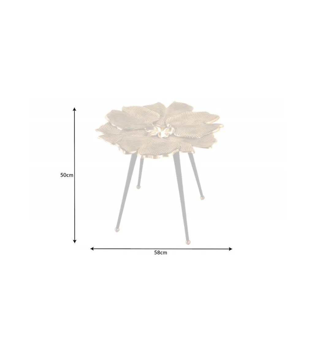 Stolik kawowy FLANK 56 cm złoty*Invicta Interior