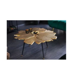 Stolik kawowy FLANK 94 cm złoty*Invicta Interior New