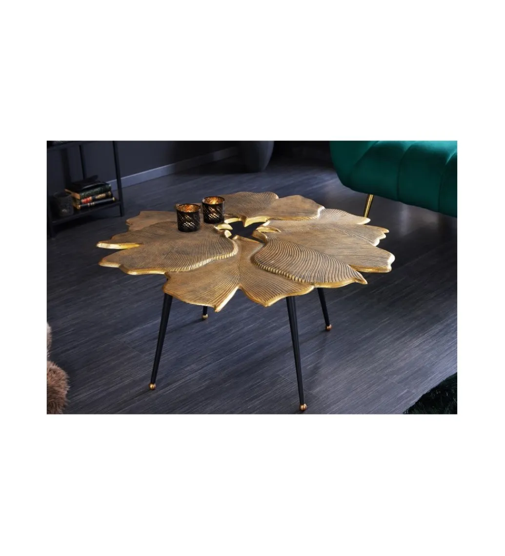 Stolik kawowy FLANK 94 cm złoty*Invicta Interior New
