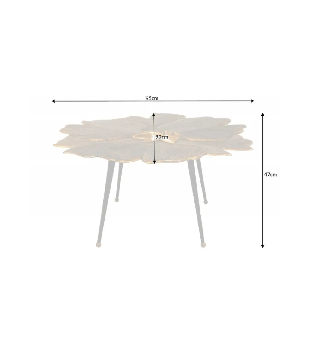 Stolik kawowy FLANK 94 cm złoty*Invicta Interior New