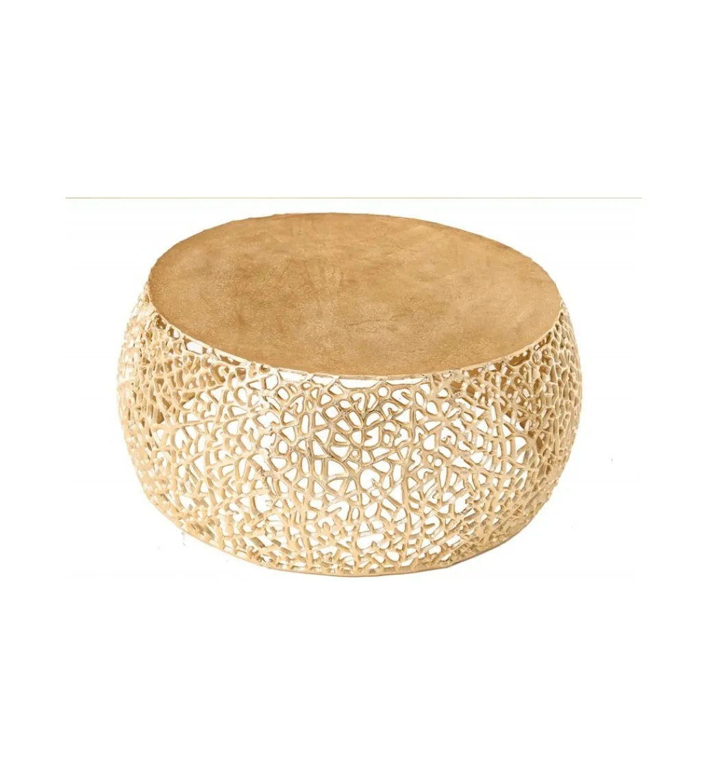 Stolik kawowy FLANK Leaf 73 cm złoty*Invicta Interior Sale