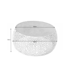 Stolik kawowy FLANK Leaf 73 cm złoty*Invicta Interior Sale