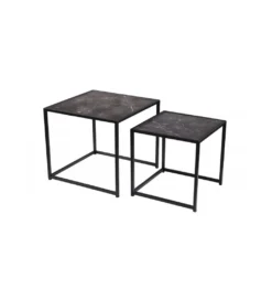 Stolik kawowy FONTERA set 2 w optyce marmuru*Invicta Interior New