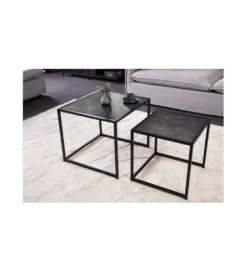 Stolik kawowy FONTERA set 2 w optyce marmuru*Invicta Interior New