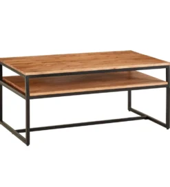 Stolik kawowy FUNI 100 cm drewno akacja*WOHNLING, GERMANY Discount