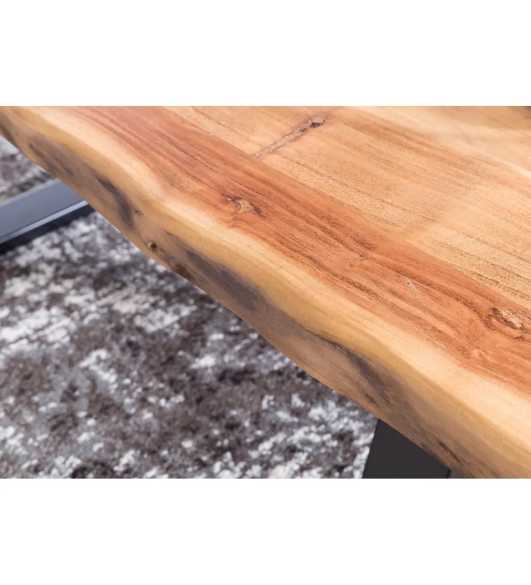 Stolik kawowy GAYA 115 cm drewno akacja*WOHNLING, GERMANY Outlet