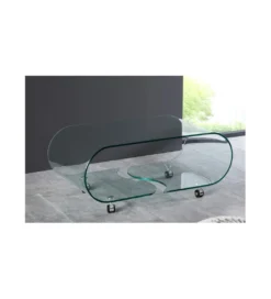 Stolik kawowy GEISTER Fantome 90 cm szklany*Invicta Interior Hot