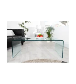 Stolik kawowy GEISTER Fantome 110 cm szklany*Invicta Interior Sale