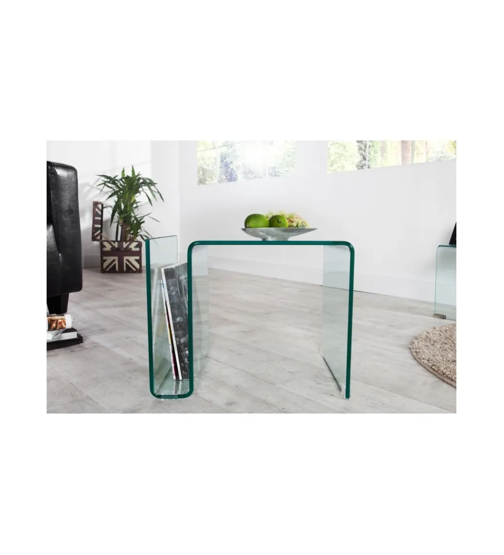 Stolik kawowy GEISTER Fantome 50 cm szklany*Invicta Interior New