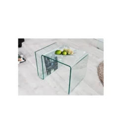 Stolik Kawowy GEISTER Fantome 50 Cm Szklany*Invicta Interior Clearance
