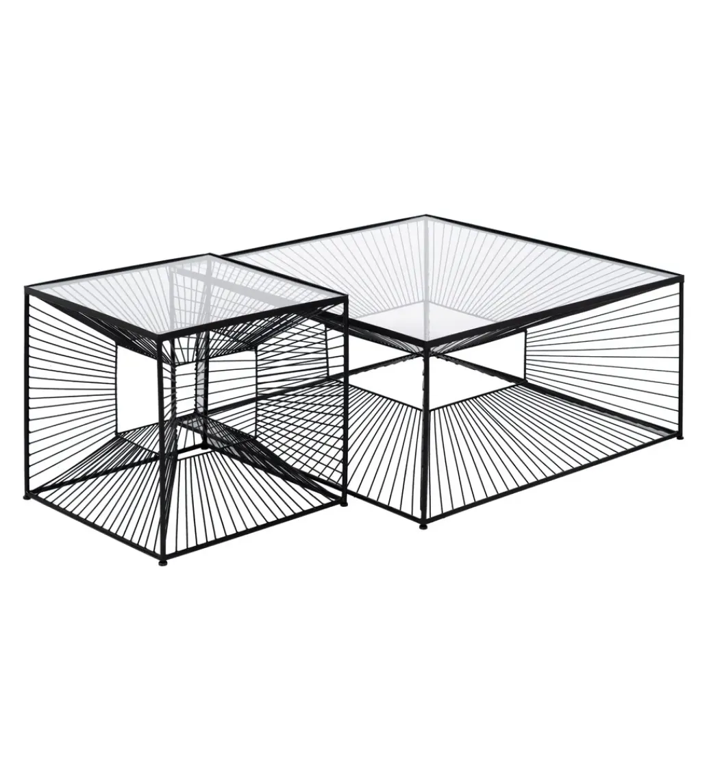 Stolik kawowy GEMETRO 80 cm czarny*Zona-Design Discount