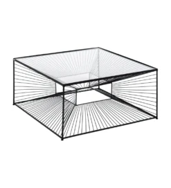 Stolik kawowy GEMETRO 80 cm czarny*Zona-Design Discount