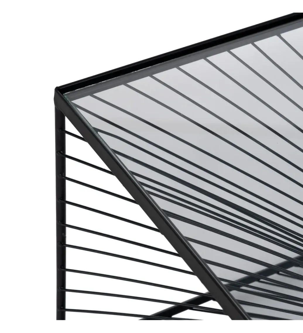 Stolik kawowy GEMETRO 80 cm czarny*Zona-Design Discount