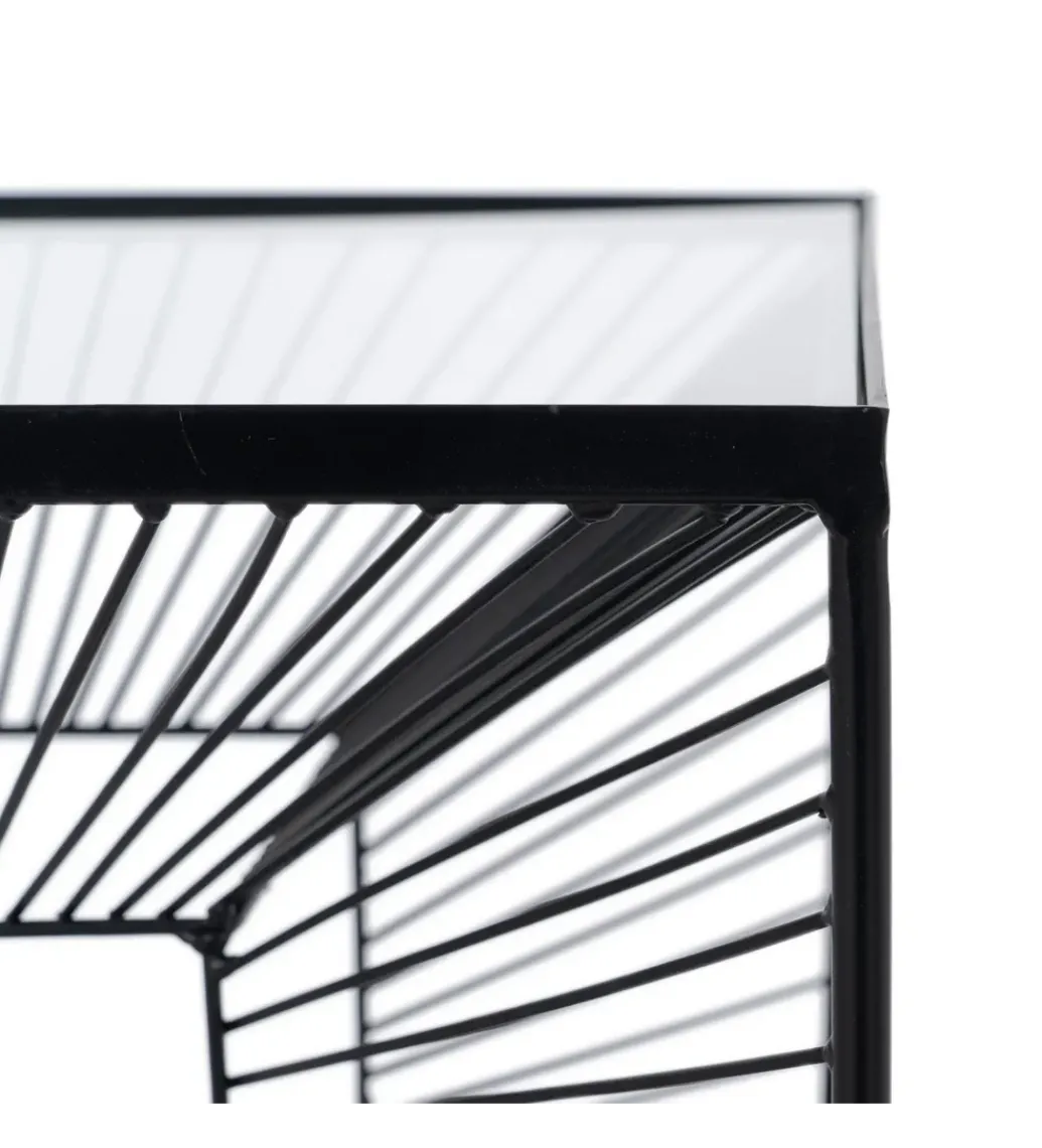 Stolik kawowy GEMETRO 45 cm czarny*Zona-Design Online