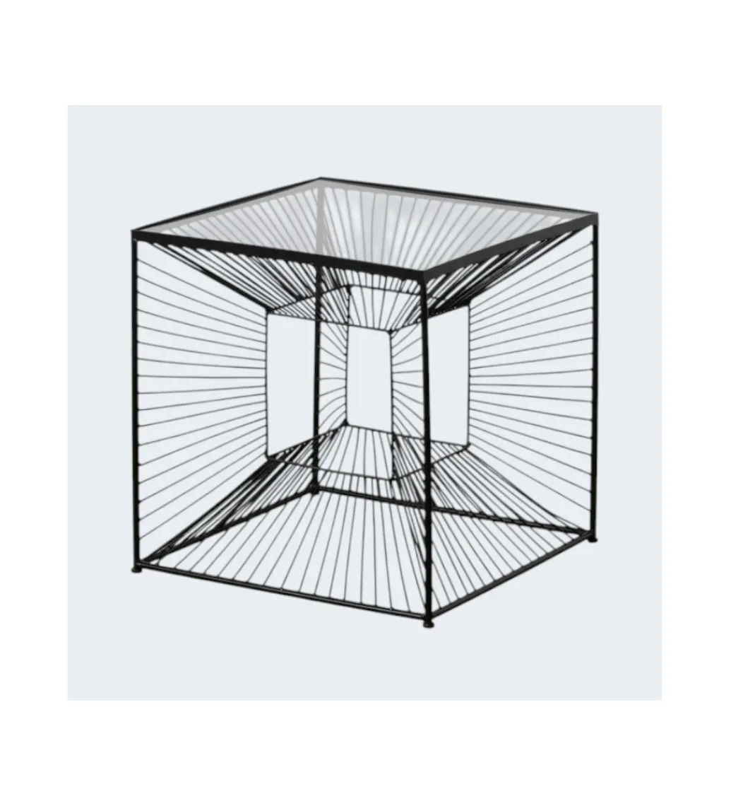 Stolik kawowy GEMETRO 45 cm czarny*Zona-Design Online