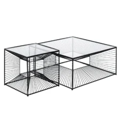 Stolik kawowy GEMETRO 45 cm czarny*Zona-Design Online