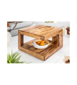Stolik kawowy Giant 60 cm drewno Sheesham*Invicta Interior