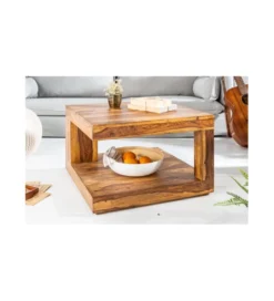 Stolik kawowy Giant 60 cm drewno Sheesham*Invicta Interior