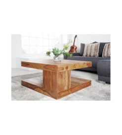 Stolik kawowy Giant 80 cm drewno Sheesham*Invicta Interior New