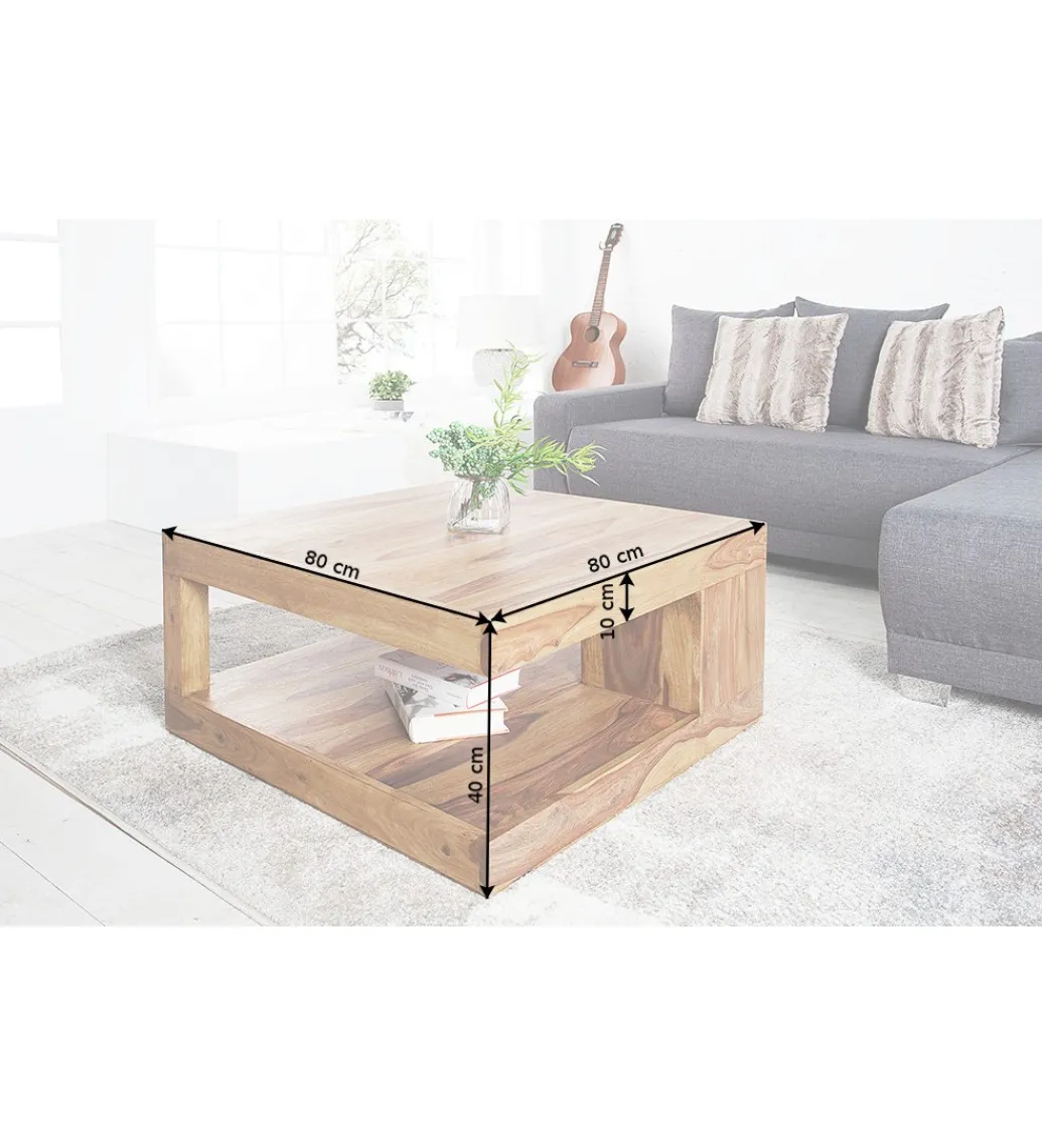 Stolik kawowy Giant 80 cm drewno Sheesham*Invicta Interior New
