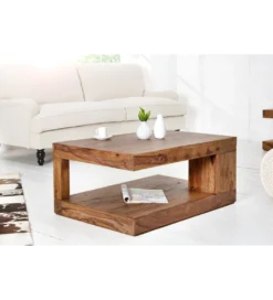 Stolik kawowy Giant XL 90 cm drewno Sheesham*Invicta Interior Clearance