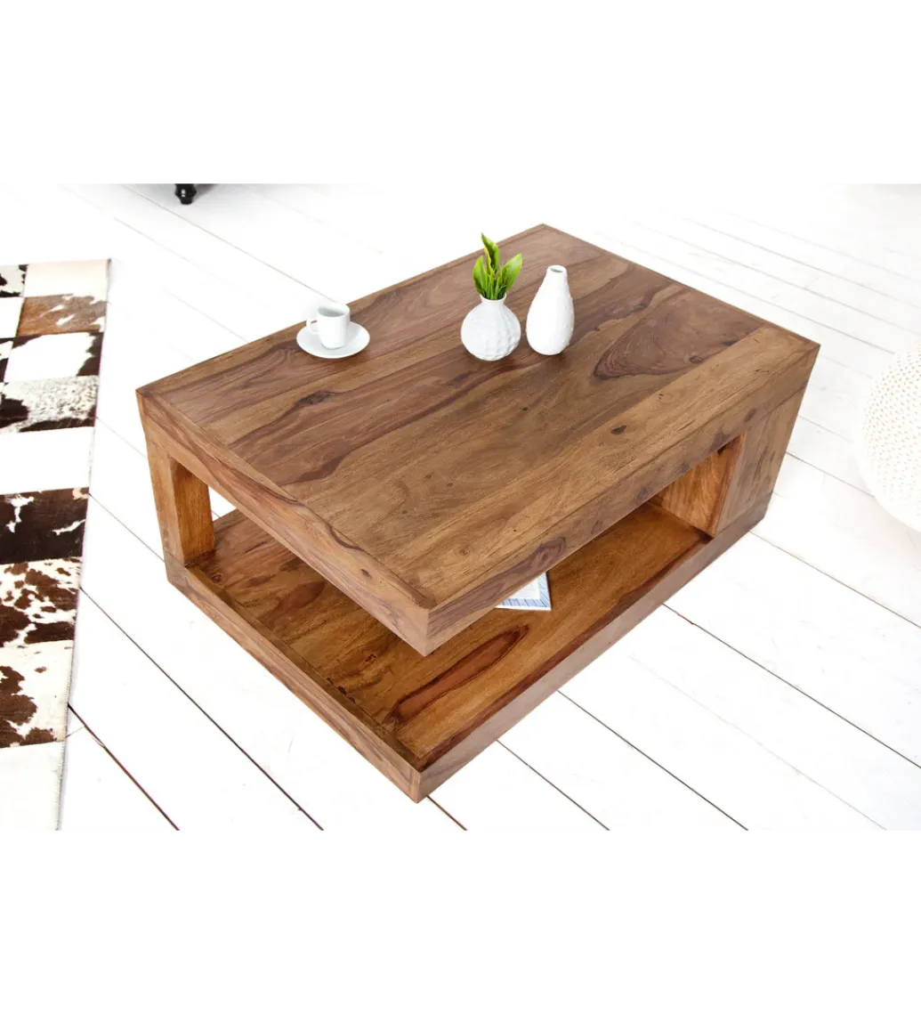 Stolik kawowy Giant XL 90 cm drewno Sheesham*Invicta Interior Clearance