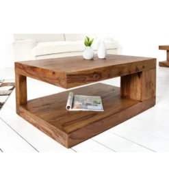 Stolik kawowy Giant XL 90 cm drewno Sheesham*Invicta Interior Clearance