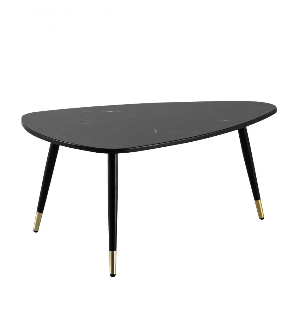 Stolik kawowy GINEVRA 90 cm w optyce czarnego marmuru*WOHNLING, GERMANY Hot