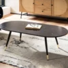 Stolik kawowy GINEVRA 120 cm w optyce czarnego marmuru*WOHNLING, GERMANY Sale