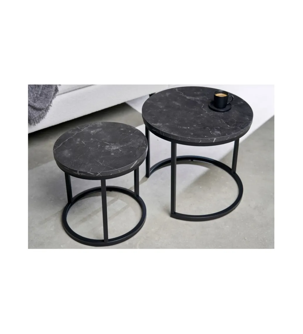 Stolik kawowy GIRON set 2 w optyce marmuru*Invicta Interior Hot