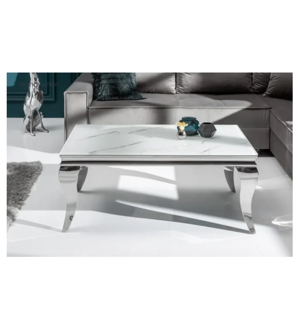 Stolik kawowy GLORIA 100 cm w optyce marmuru*Invicta Interior Discount