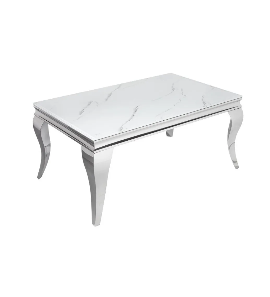 Stolik kawowy GLORIA 100 cm w optyce marmuru*Invicta Interior Discount