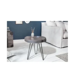 Stolik kawowy Goa 43 cm akacja szara*Invicta Interior Online
