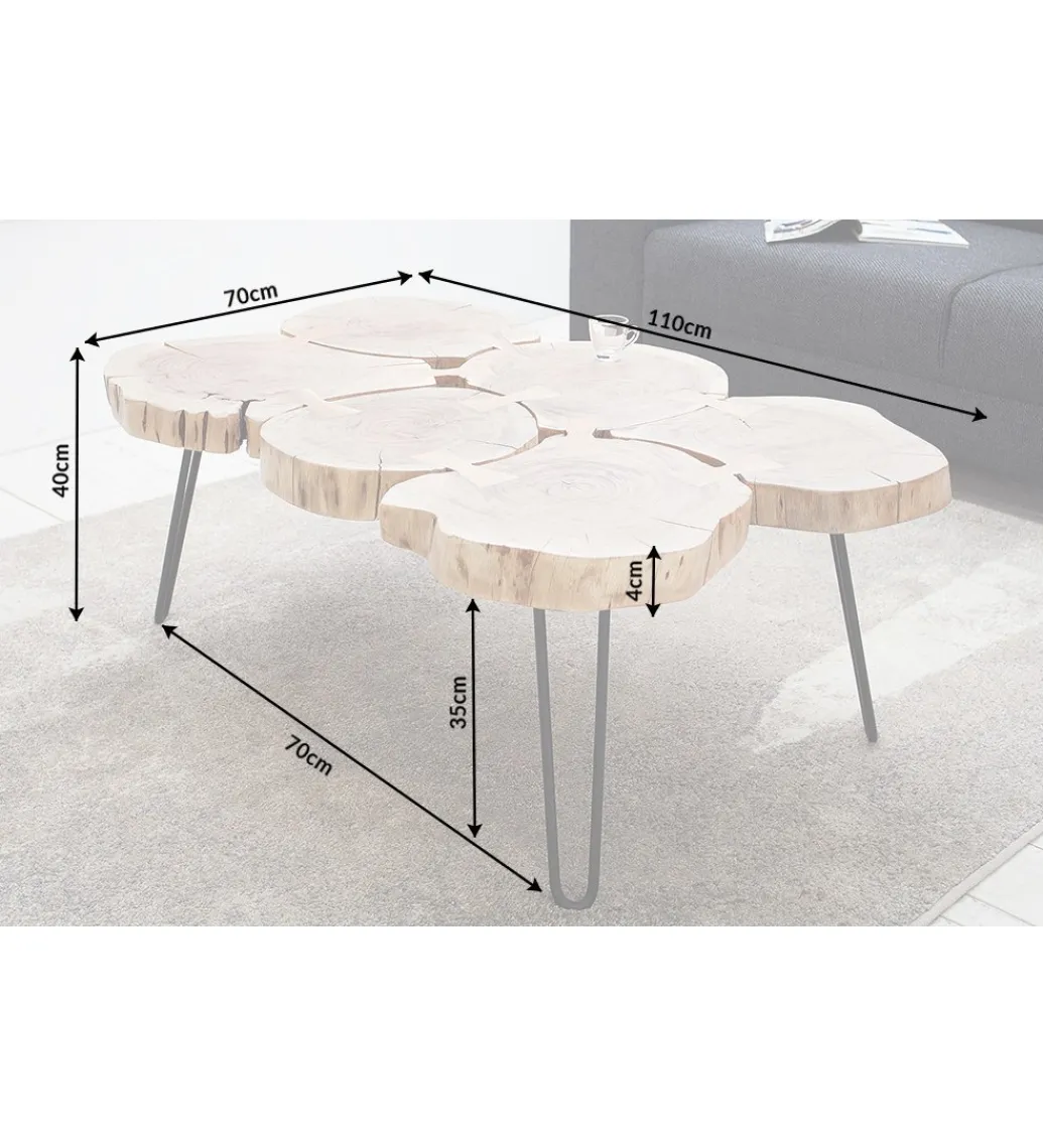 Stolik kawowy Goa drewno akacja*Invicta Interior Outlet