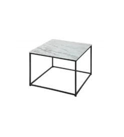 Stolik Kawowy GORAN 50 Cm Marmur biały*Invicta Interior