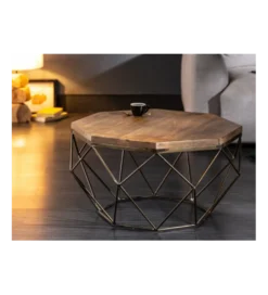 Stolik Kawowy GORAN II 69 cm drewno mango*Invicta Interior Sale