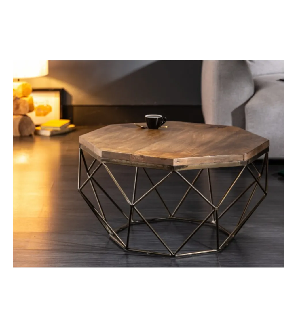Stolik Kawowy GORAN II 69 cm drewno mango*Invicta Interior Sale